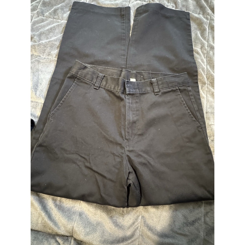 George Boys Cotton Blend Black Straight Fit School Uniform Pants 14